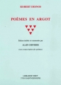 Couverture Poèmes en argot Editions Klincksieck 2010
