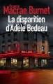 Couverture La disparition d'Adèle Bedeau Editions Sonatine 2018