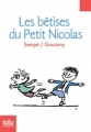 Couverture Les bêtises du petit Nicolas Editions Folio  (Junior) 2013
