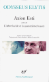 Couverture Axion Esti / L'arbre lucide et la quatorzième beauté / Journal d'un invisible avril Editions Gallimard  (Poésie) 2010
