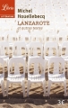 Couverture Lanzarote et autres textes Editions Librio (Littérature) 2015