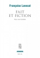 Couverture Fait et fiction. Pour une frontière Editions Seuil (Documents) 2016