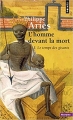 Couverture L'homme devant la mort, tome 1 : Le temps des gisants Editions Points (Histoire) 1985