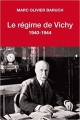 Couverture Le régime de Vichy Editions Tallandier (Texto) 2017