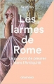 Couverture Les larmes de Rome Editions Anamosa 2017