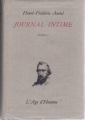 Couverture Journal intime, tome 1 Editions L'âge d'Homme 1976