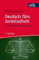 Couverture Deutsch fürs Jurastudium Editions Goldmann Wilhelm GmbH 2017