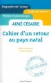 Couverture Aimé Césaire : Cahier d'un retour au pays natal Editions Honoré Champion 2005