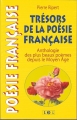 Couverture Dictionnaire anthologique de la poésie française /  Trésors de la poésie française Editions de Lodi 2001