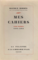 Couverture Mes cahiers, tome 01 : 1896-1898 Editions Plon 1929