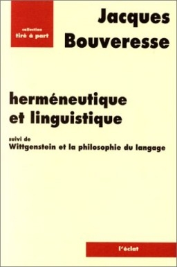 Couverture Herméneutique et linguistique
