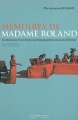 Couverture Mémoires de madame Roland Editions Cosmopole 2003