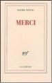 Couverture Merci Editions Gallimard  (Blanche) 2004