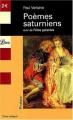 Couverture Poèmes saturniens suivi de Fêtes galantes Editions Librio (Poésie) 1995