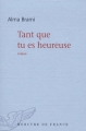Couverture Tant que tu es heureuse Editions Mercure de France 2010