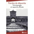 Couverture Paroles de déportés Editions Bartillat (Omnia) 2009