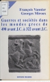 Couverture Guerres et sociétés dans les mondes grecs de 490 avant J.C à 322 avant J.C Editions Hatier 1999