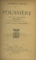 Couverture Poussière Editions Librairie de Paris 1929