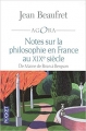 Couverture Notes sur la philosophie en France au XIXe siècle. De Maine de Biran à Bergson. Editions Pocket (Agora) 2011