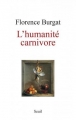 Couverture L'humanité carnivore Editions Seuil 2017