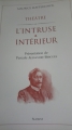 Couverture Théâtre: L'intruse / Intérieur Editions Slatkine 2005