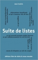 Couverture Suite de listes Editions Faim de Siècle 2012