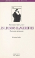 Couverture Choderlos de Laclos : Les liaisons dangereuses : Pastiches et ironie Editions du Temps 1997