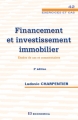 Couverture Financement et investissement immobilier Editions Economica 2018