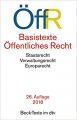 Couverture Basistexte Öffentliches Recht: ÖffR Editions C. H. Beck 2018