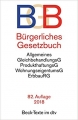 Couverture Bürgerliches Gesetzbuch: BGB Editions C. H. Beck 2018