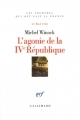 Couverture L'Agonie de la IVe République, 13 mai 1958 Editions Gallimard  (Les journées qui ont fait la France) 2006