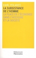 Couverture Subsistance de l'Homme Editions Flammarion 2011