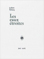 Couverture Les eaux étroites Editions José Corti 1976
