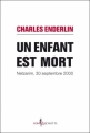 Couverture Un enfant est mort (Nezarim, 30 septembre 2000) Editions Don Quichotte 2010