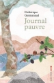 Couverture Journal pauvre Editions La Clé à Molette 2018