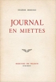 Couverture Journal en miettes Editions Folio  1967