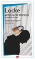Couverture Lettre sur la tolérance Editions Flammarion (GF) 2007