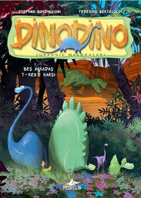 Couverture Dinidino, tome 1 : Cinq amis contre le T-Rex