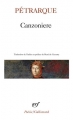 Couverture Canzoniere Editions Gallimard  (Poésie) 2017