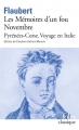Couverture Mémoires d'un fou, Novembre et autres textes de jeunesse Editions Folio  (Classique) 2001