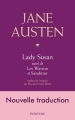 Couverture Lady Susan suivi de Les Watson et Sanditon Editions Écriture 2017