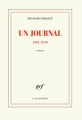 Couverture Un journal : 1933-1940 Editions Gallimard  (Blanche) 2018