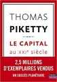 Couverture Le capital au XXIe siècle Editions Points (Histoire) 2019