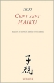 Couverture Cent sept haïku Editions Verdier 2002