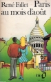 Couverture Paris au mois d'août Editions Folio  1987