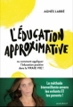 Couverture L'éducation approximative Editions Marabout 2019