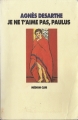 Couverture Paulus, tome 1 : Je ne t'aime pas, Paulus Editions L'École des loisirs (Médium club) 1992