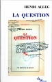 Couverture La question Editions de Minuit (Documents) 1958