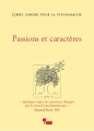 Couverture Passions et caractères Editions In Press 2006