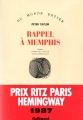 Couverture Rappel à Memphis Editions Gallimard  (Du monde entier) 1988